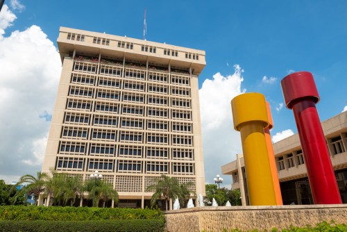 Building of the Central Bank of the Dominican Republic, the entity that regulates the legal reserve requirement.