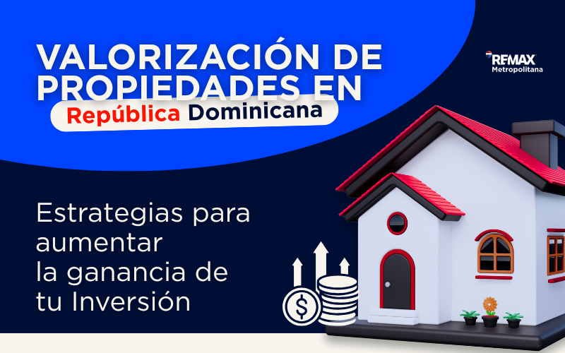 Gráfico de plusvalía inmobiliaria mostrando el aumento de valor de una propiedad en República Dominicana.